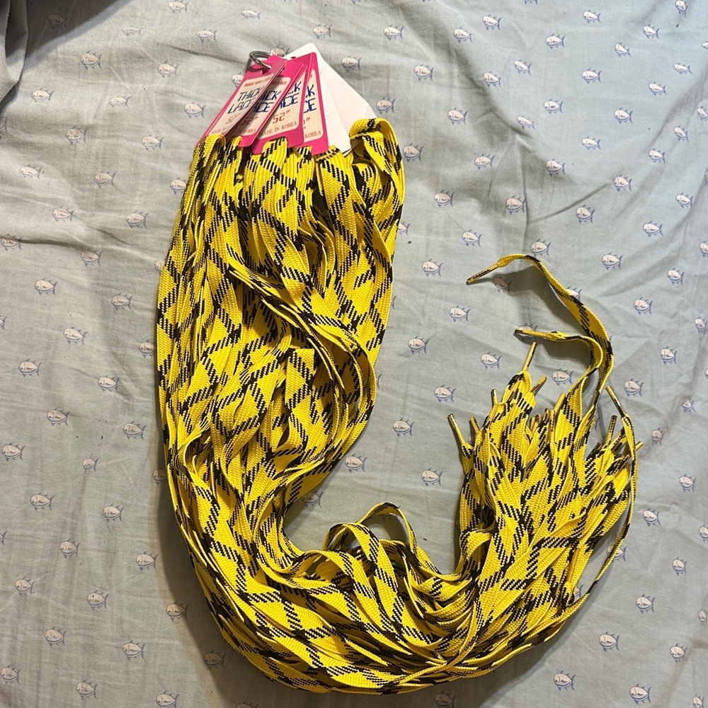 Multifunctional Yellow & Black Patterned Scarf Belt - Women’s Hair Accessory